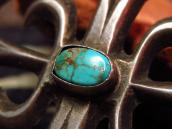 Antique Cast Pin Brooch with Turquoise  c.1930～