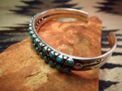 Vintage Zuni Double Row Cuff w/Turquoise  c.1940
